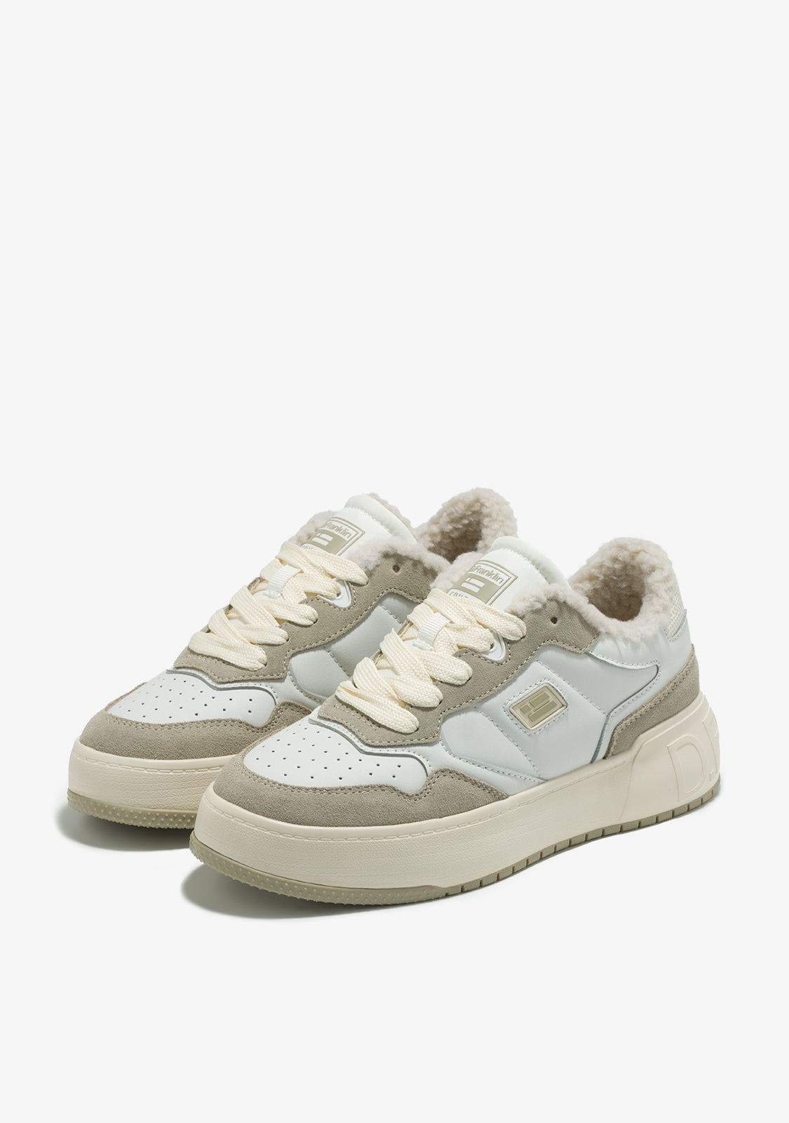 D FRANKLIN ZAPATOS / SNEAKERS / TENNIS Court Fleece White