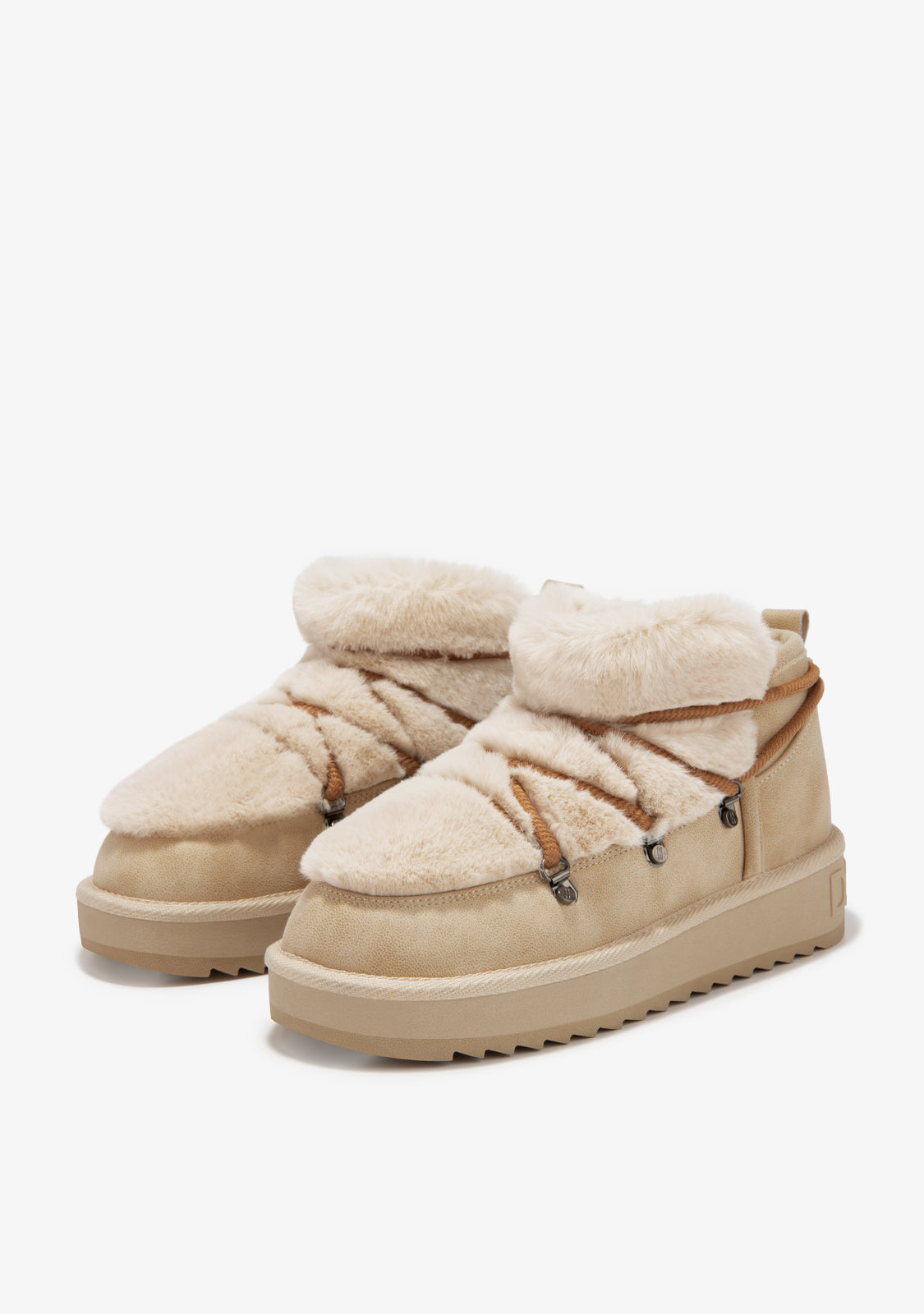 D FRANKLIN ZAPATOS / BOOTS / NORDIC Nordic  Trk Fur Low Beige
