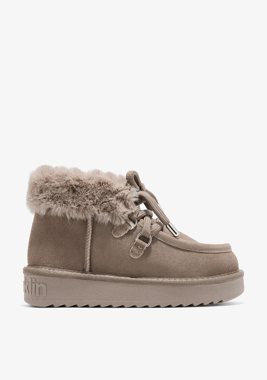 USA・DUNN'Sブランド・タウンブーツ Nordic Mid Fur Taupe | Australian Boots | D.Franklin