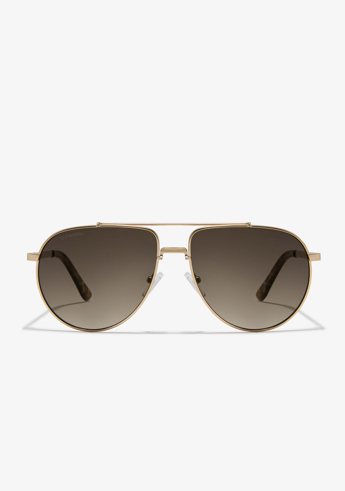 Gold/Brown Aviator Sunglasses