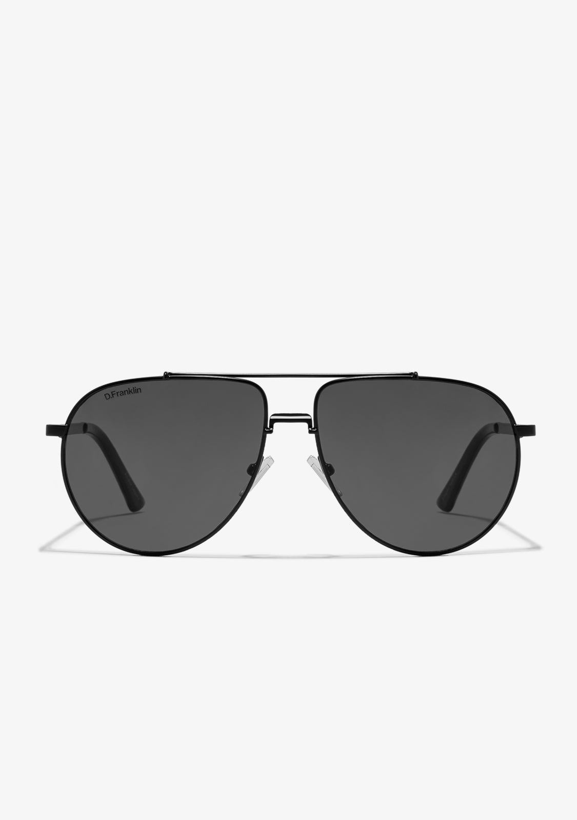 Black Aviator Sunglasses - Main Image