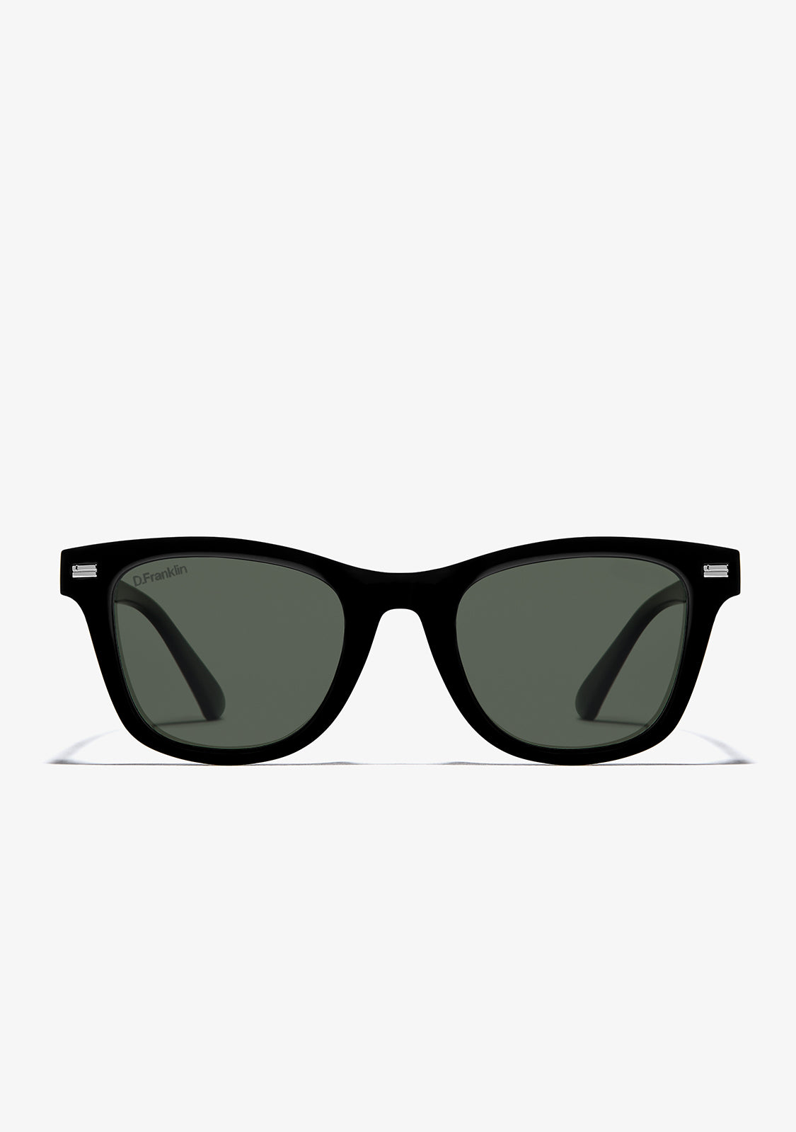 Square Polarised Sunglasses Green Black | D.Franklin