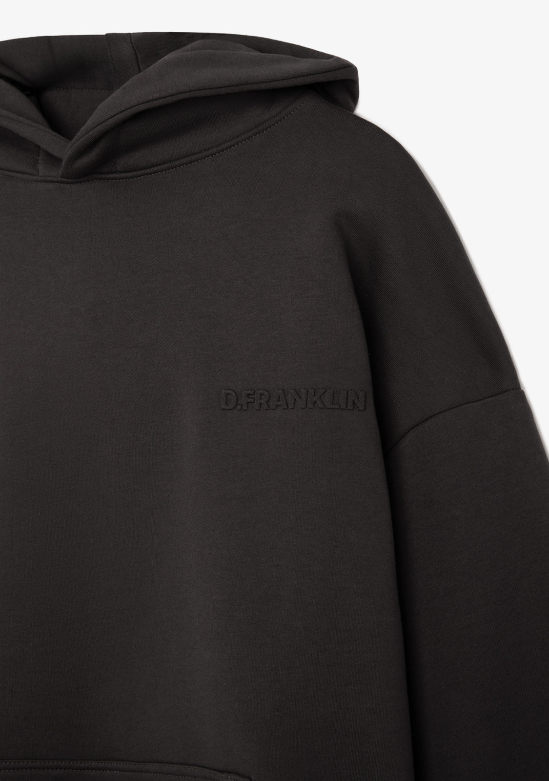 Clean-Cut Oversize Hoodie Anthracite