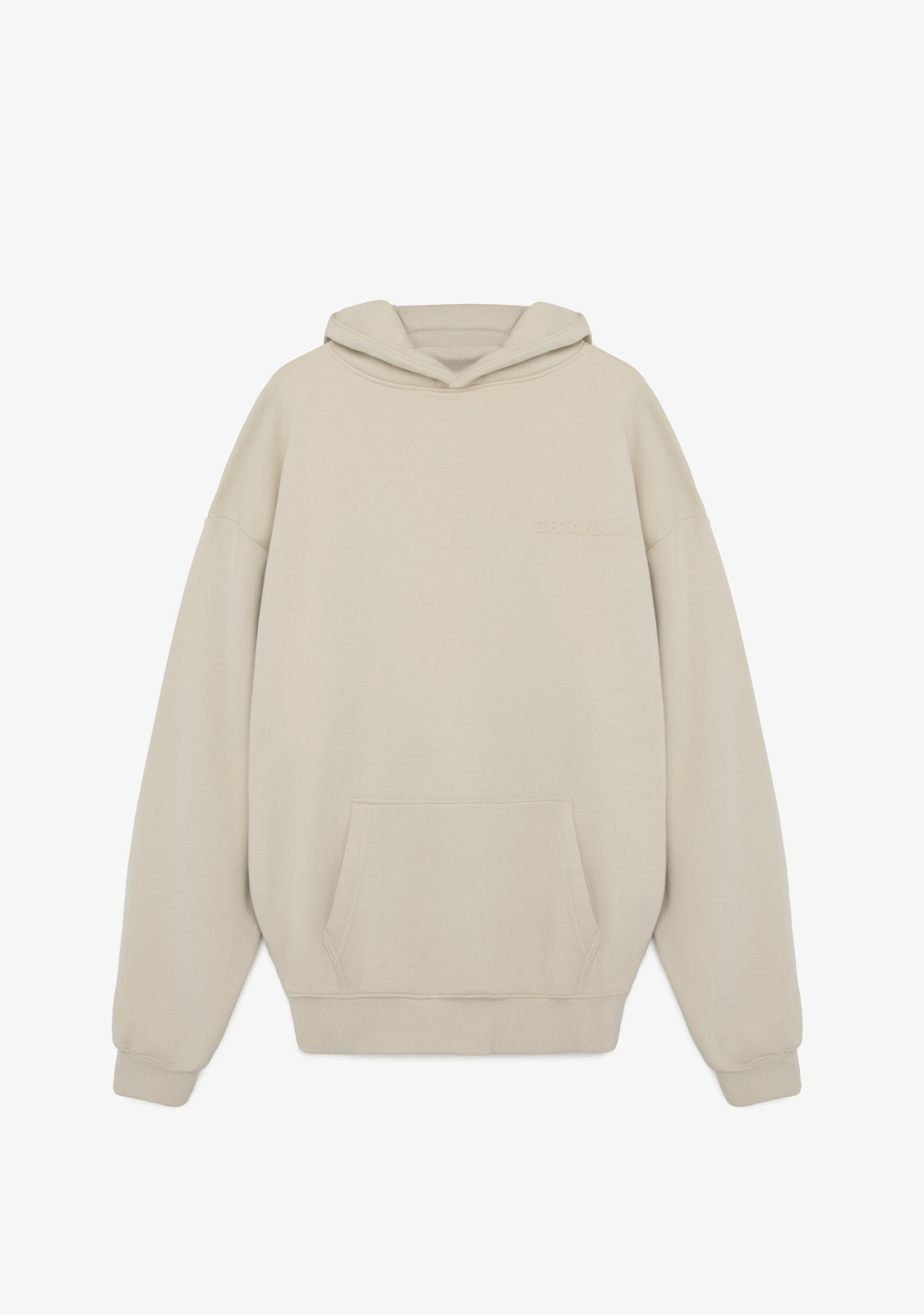 Clean-Cut Oversize Hoodie Off-White