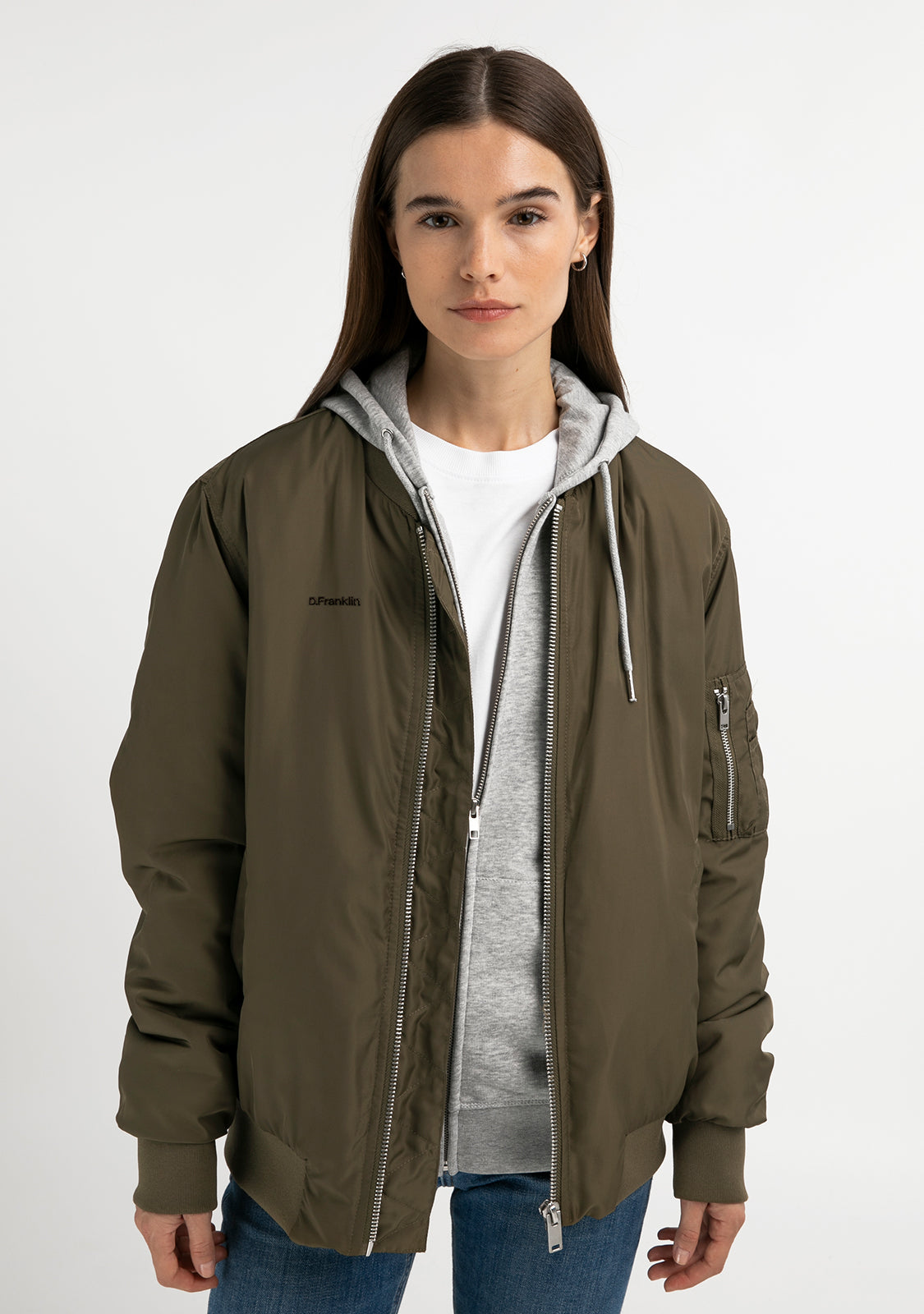 Logo Bomber Khaki