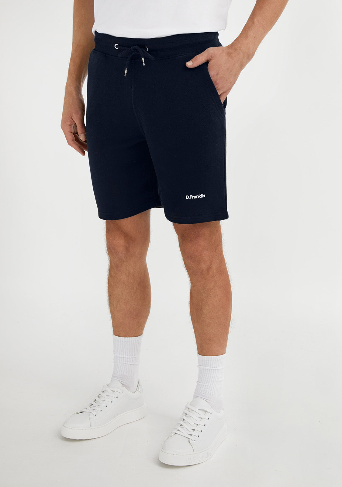 Logo Jogger Shorts Navy / White