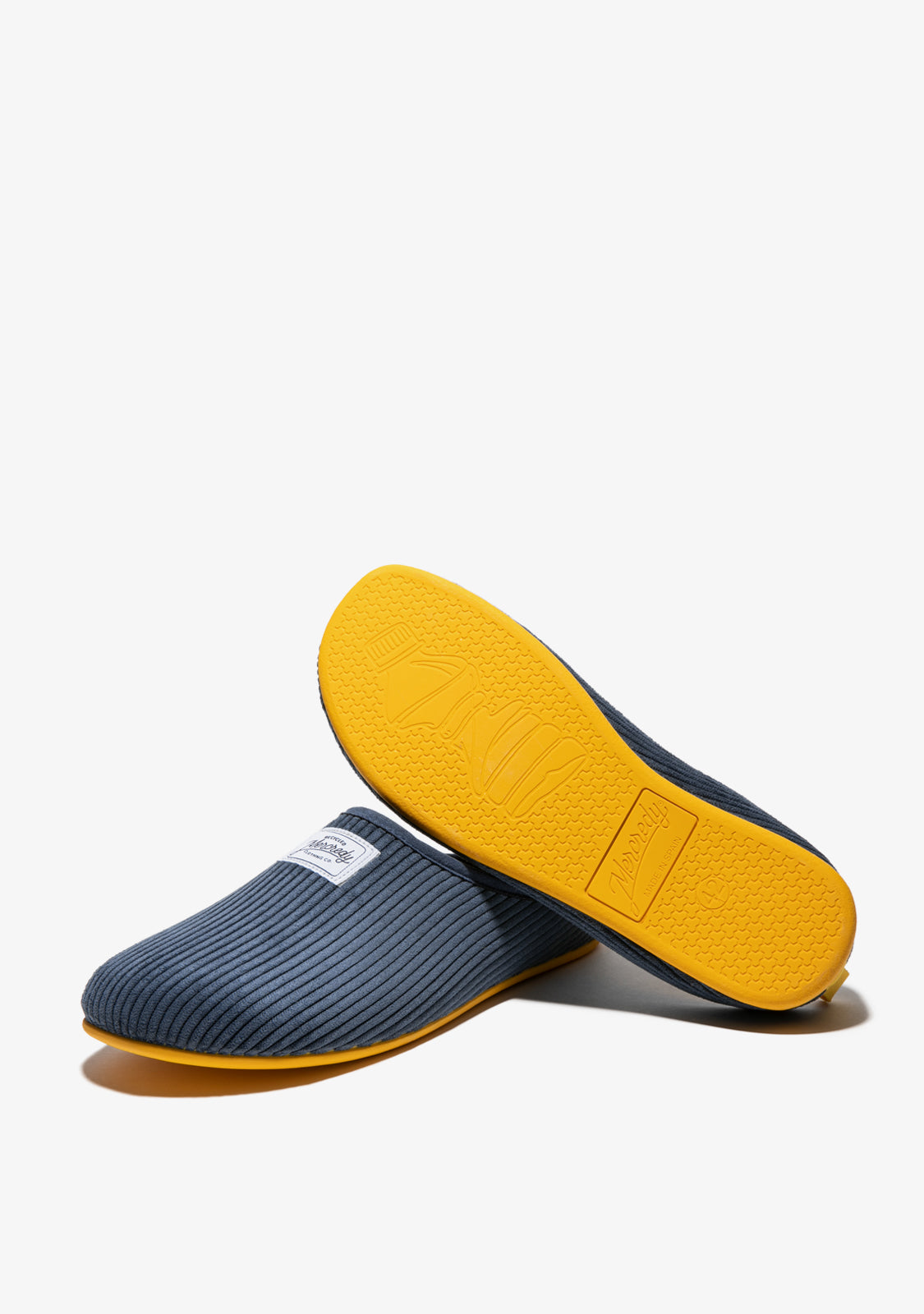 Mercredy Slipper Cord Navy / Yellow