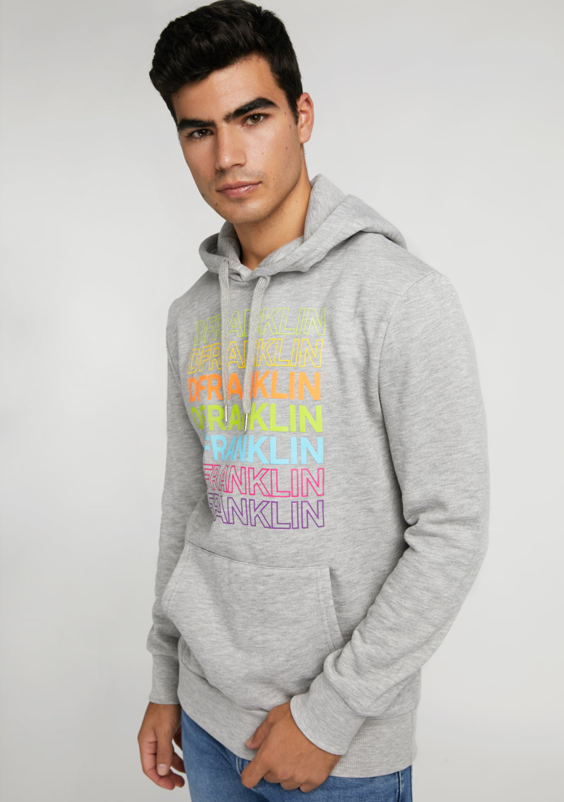 Grey rainbow hoodie 2025