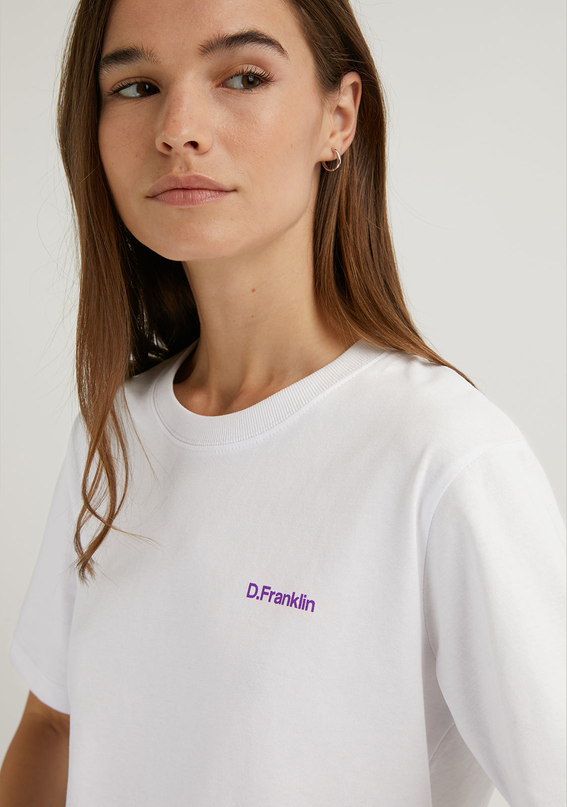 Social Club T-Shirt White / Purple