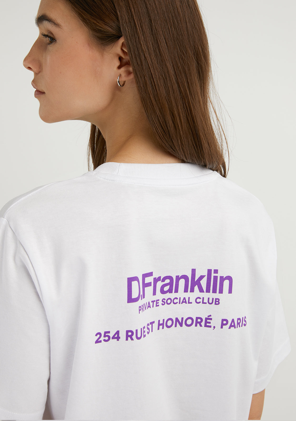 Social Club T-Shirt White / Purple