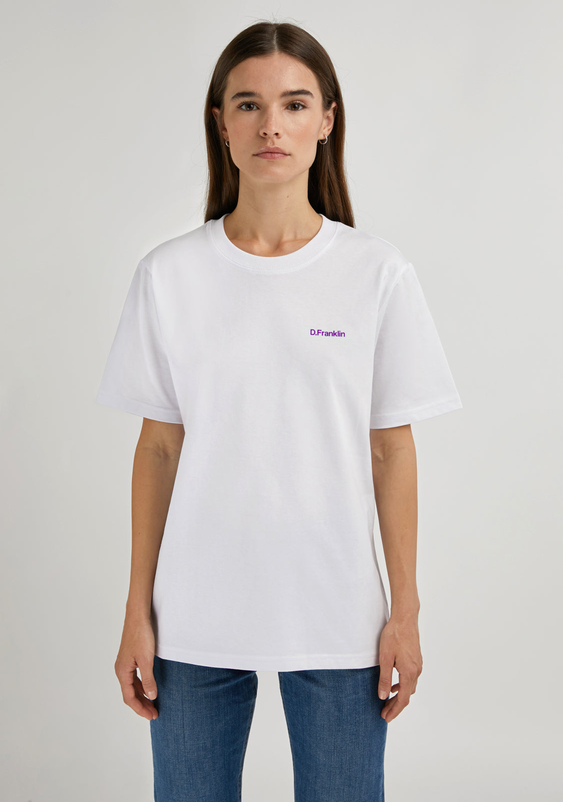 Social Club T-Shirt White / Purple