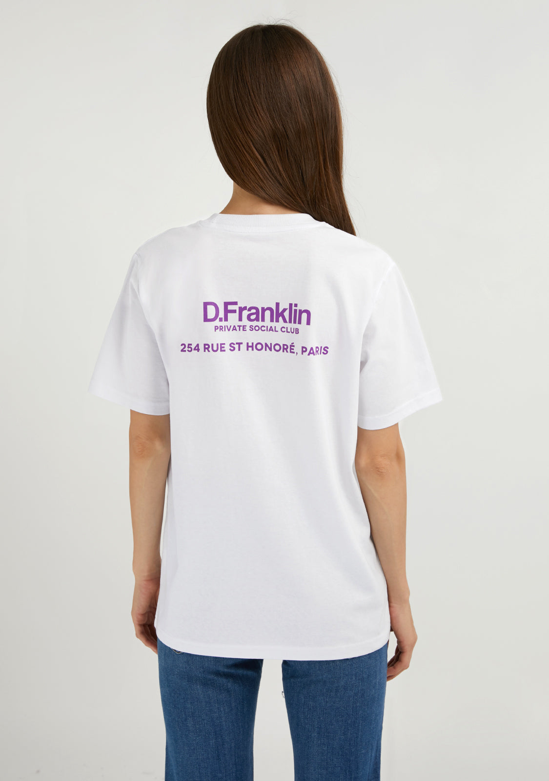 Social Club T-Shirt White / Purple