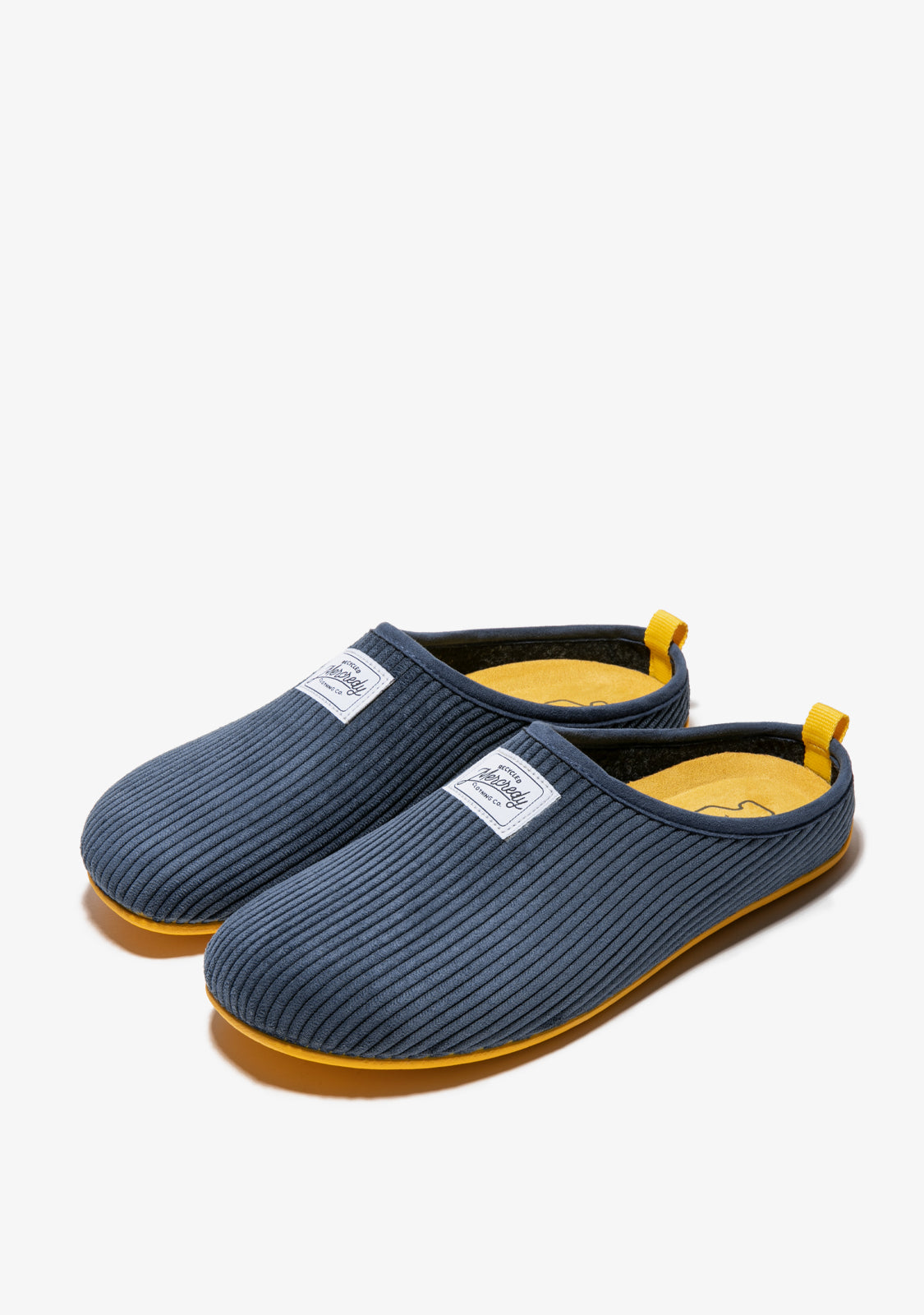 Mercredy Slipper Cord Navy / Yellow