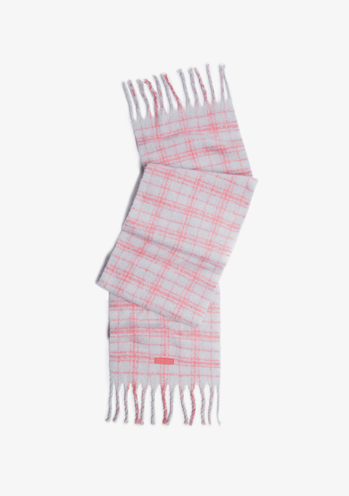 Nordic Bomb Plaid Scarf Grey