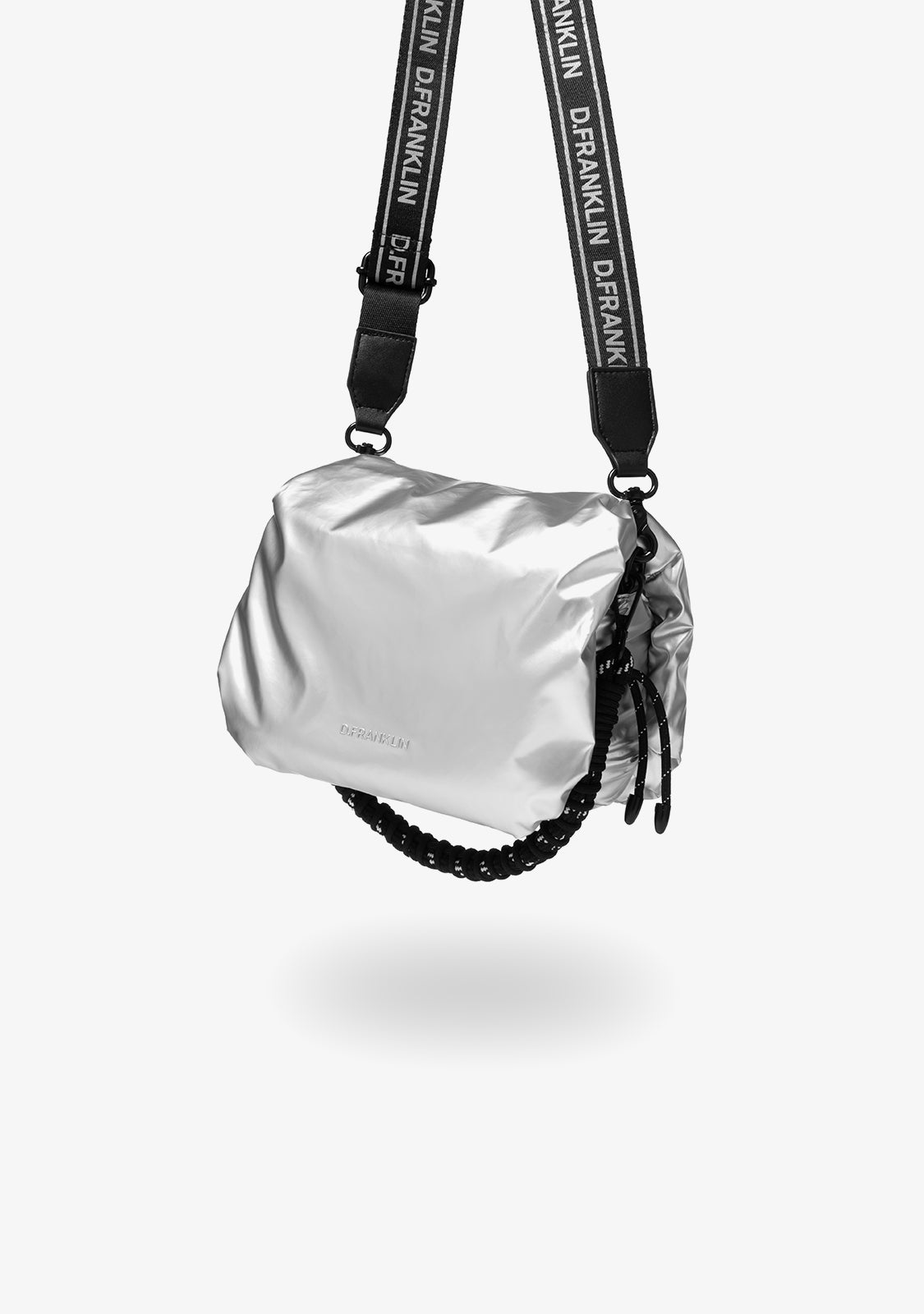 Bomb Flap Crossbody Bag Silver