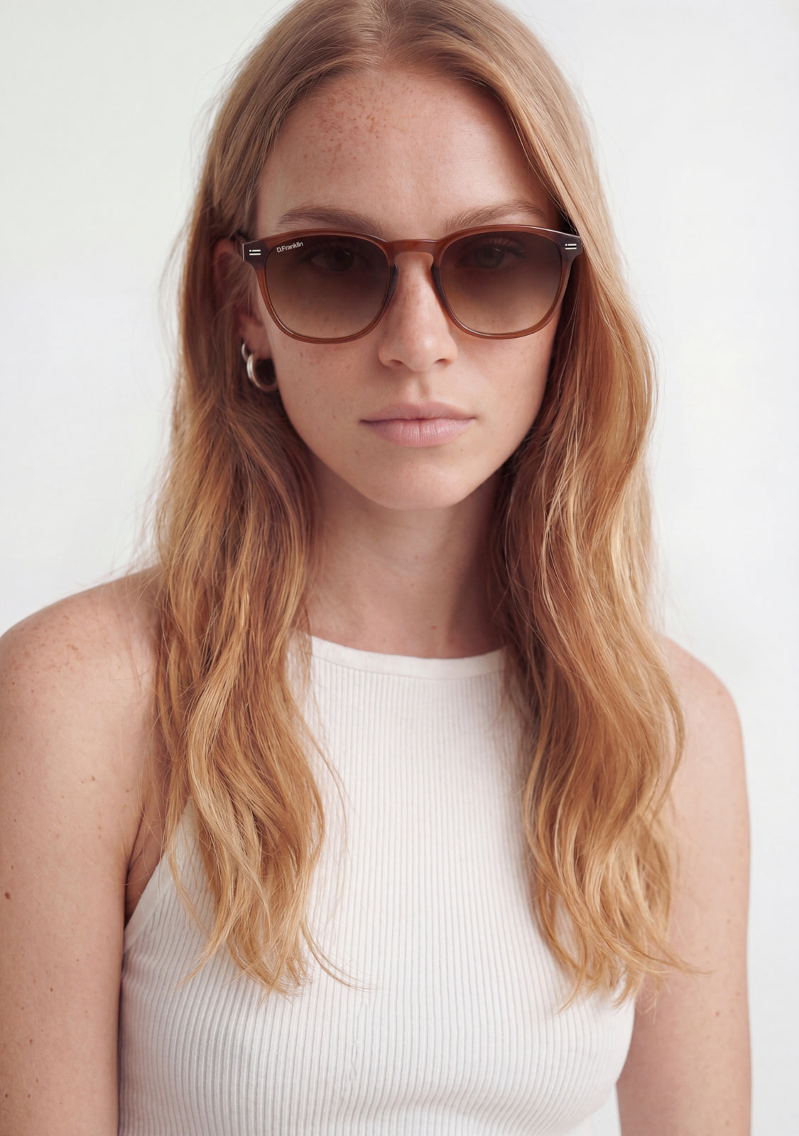 Square Sunglasses Ultra Light SQ Brown | D.Franklin®