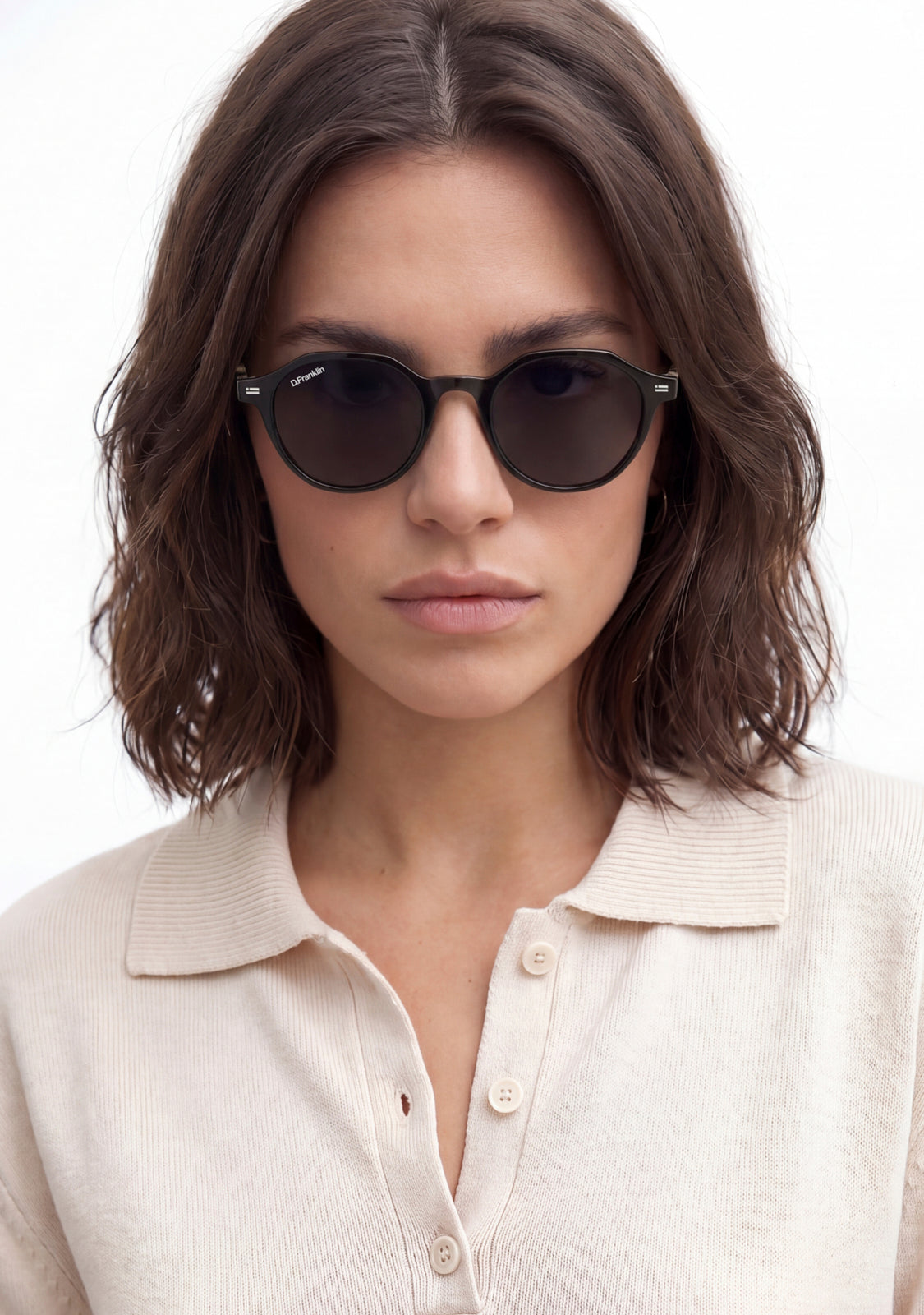 Black Round Sunglasses | D.Franklin