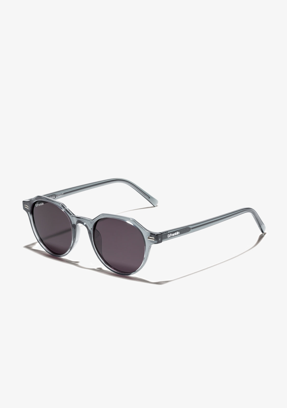 Black Grey Round Sunglasses | D.Franklin