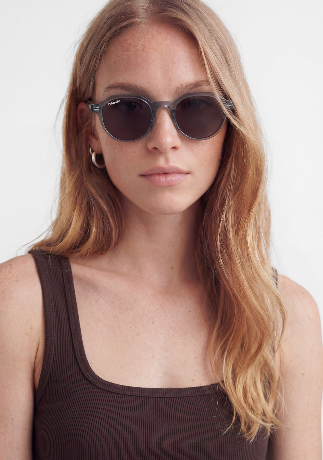 Black Grey Round Sunglasses | D.Franklin