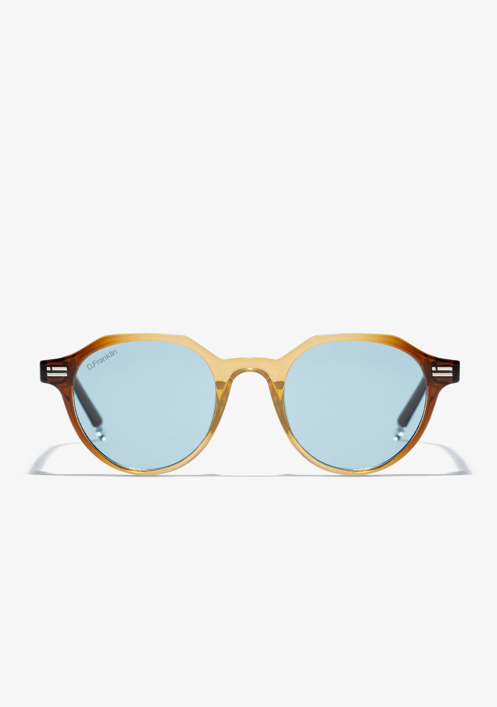 Round Sunglasses Ultra Light S Round Trans Blue | D.Franklin