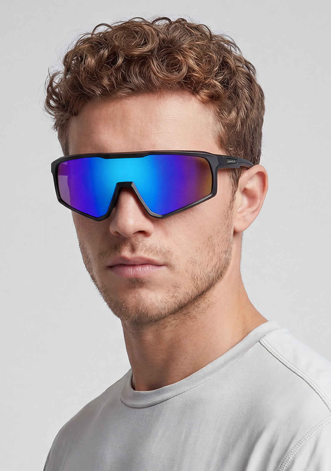 Hurricane Black/Blue Sports Sunglasses | D.Franklin®