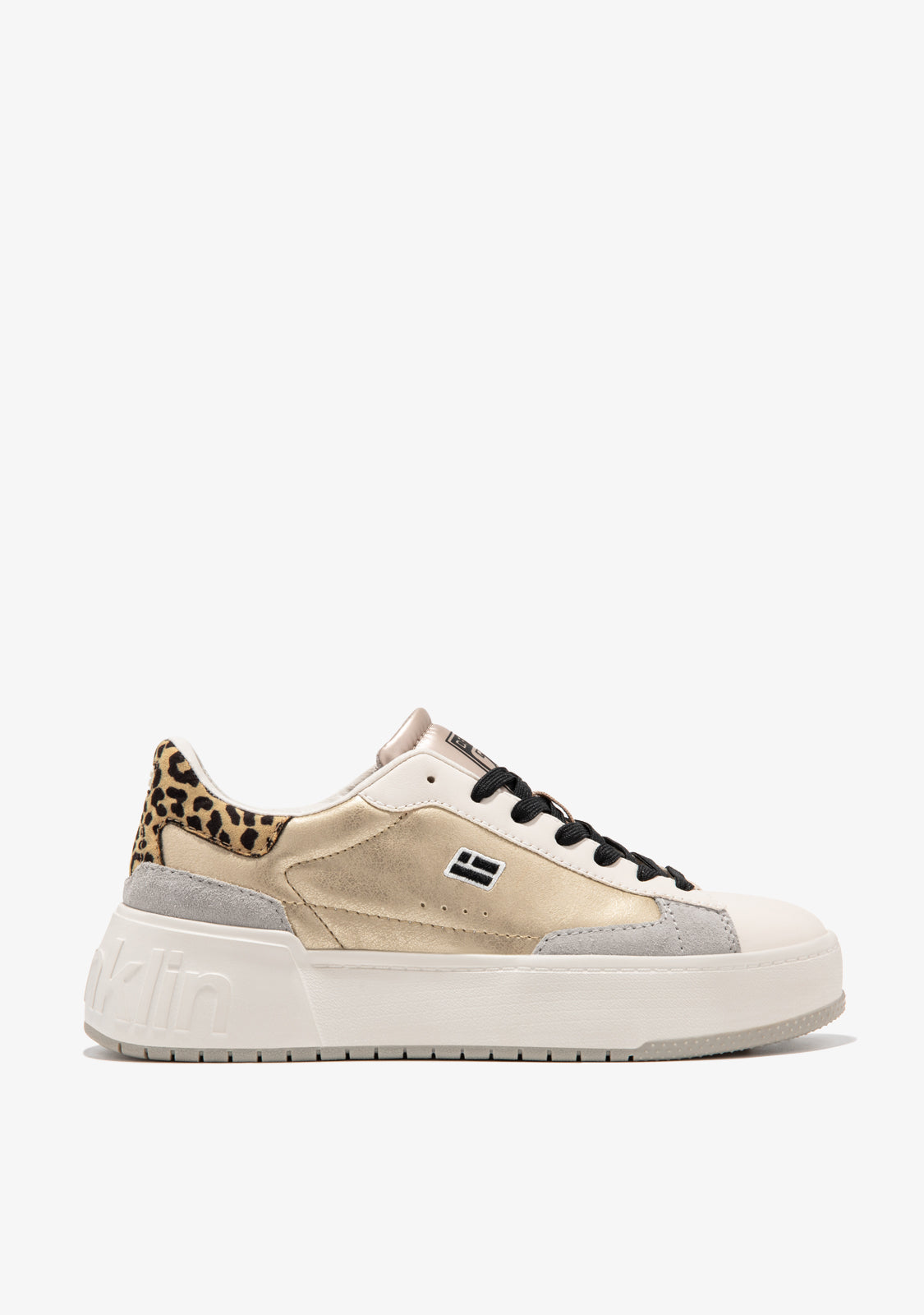 D FRANKLIN ZAPATOS / SNEAKERS / TENNIS Court Basket Gold / Leopard