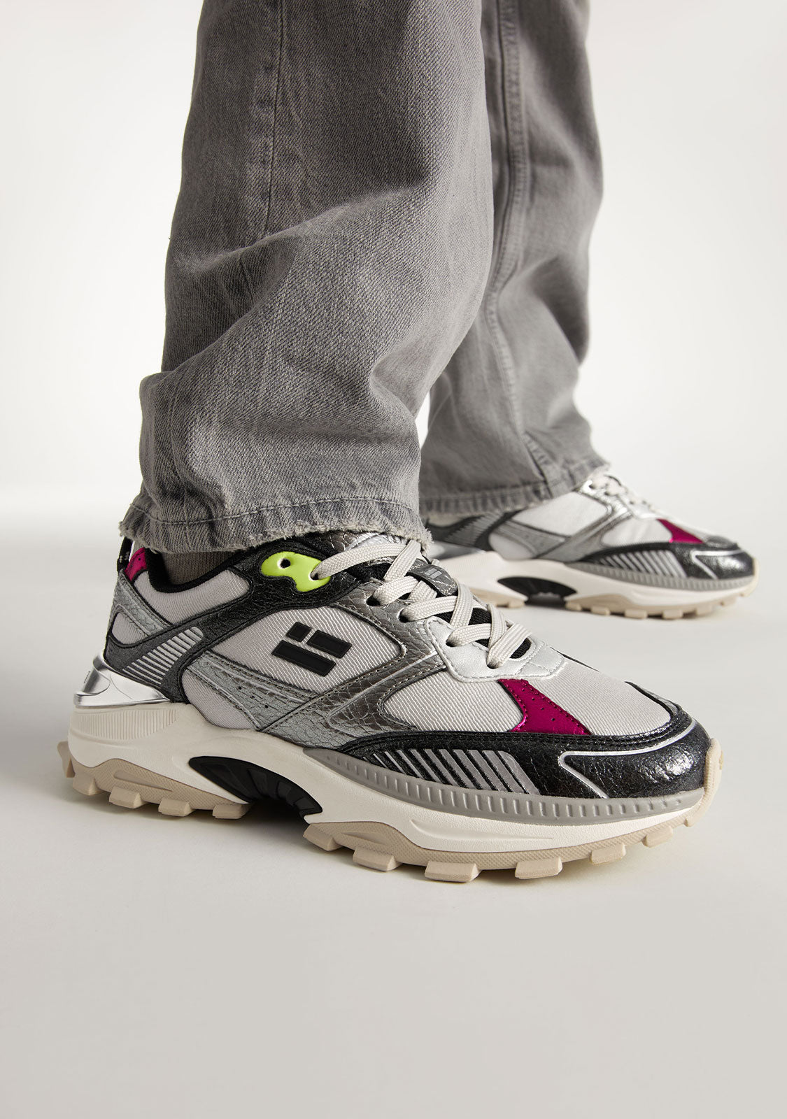 347 Track Flame Multi Silver