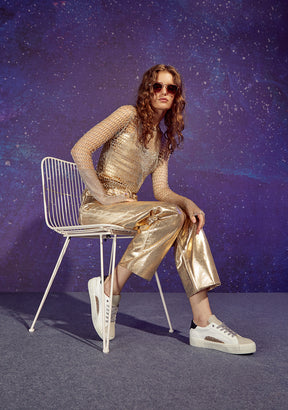 Half Moon Low White / Gold