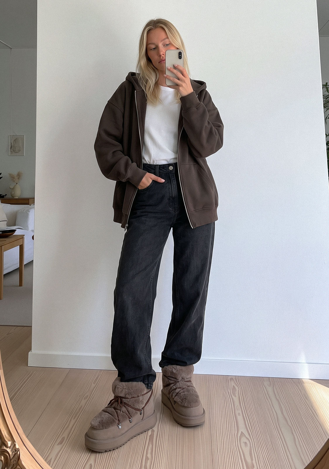 Brown Low Fur Boots | Nordic | D.Franklin