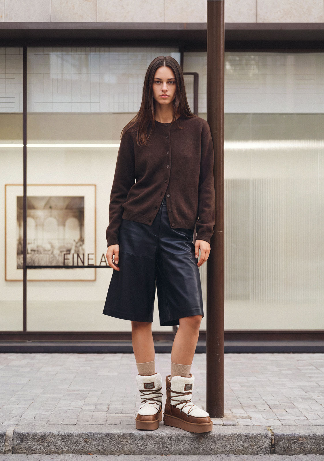 Camel Tall Lace-Up Boots | Nordic | D.Franklin