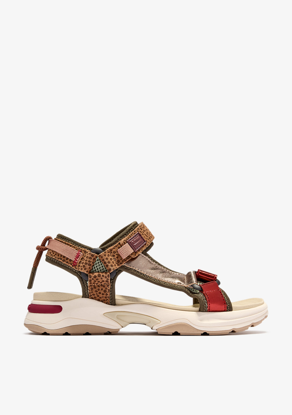 Women's 347 Sandal Print Burgundy | D.Franklin