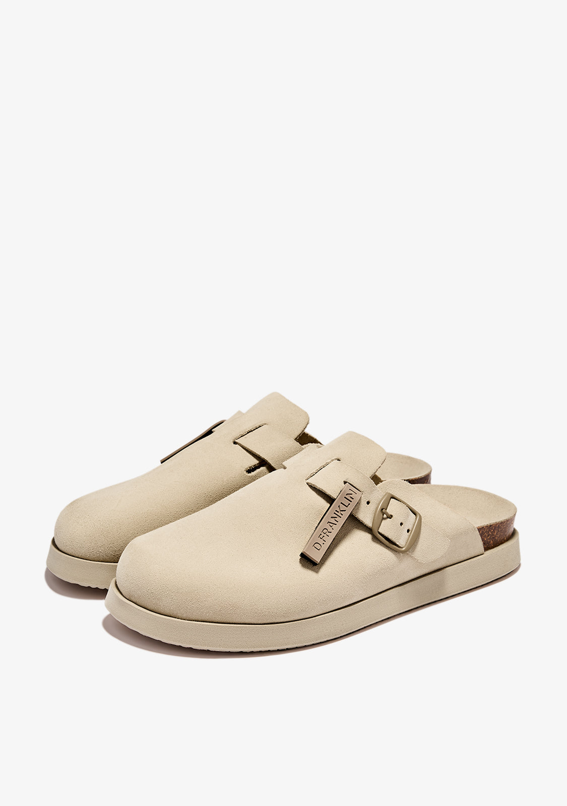 Vibe Clog Buckle Beige