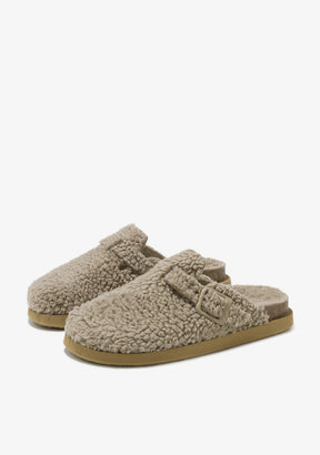 【MODERNIF】Reneer Clog Vibe Clog Fleece Taupe