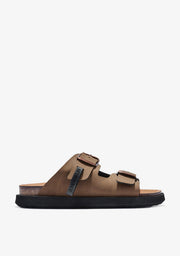 Vibe Sandals Buckle Brown Nobuck / Rose