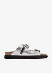 Vibe Sandals Buckle Met Silver
