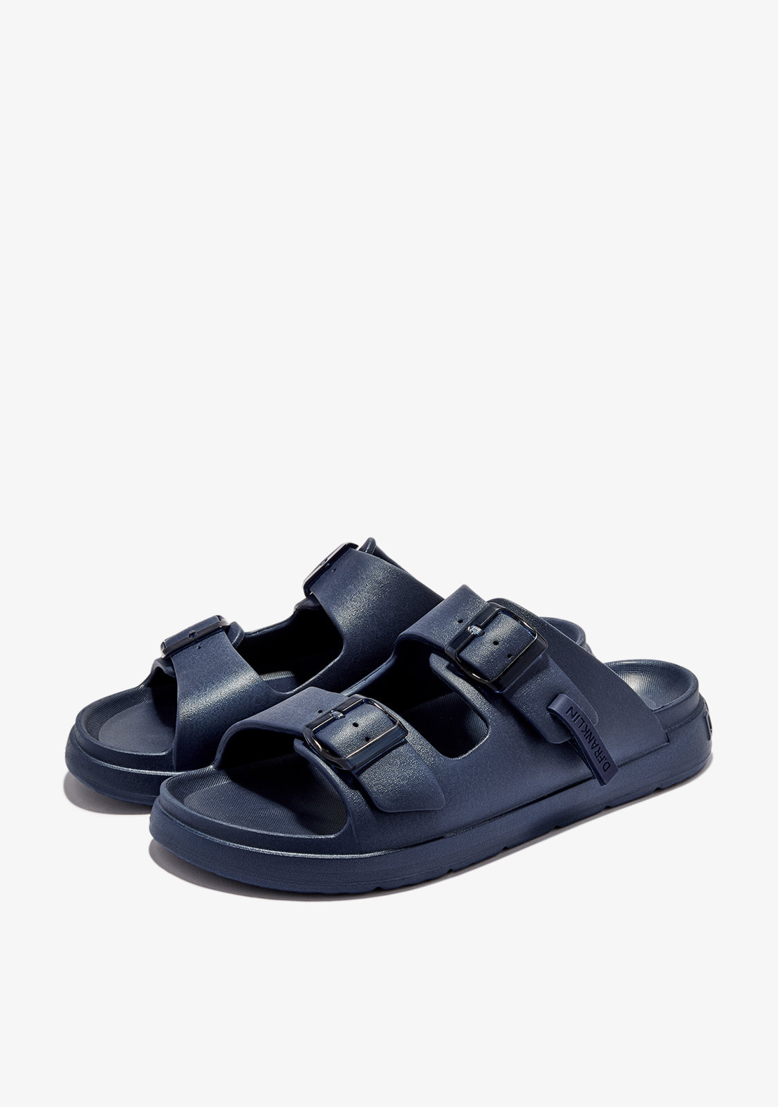 Vibe Foam 2 Buckles Cristal Navy Sandals | D.Franklin