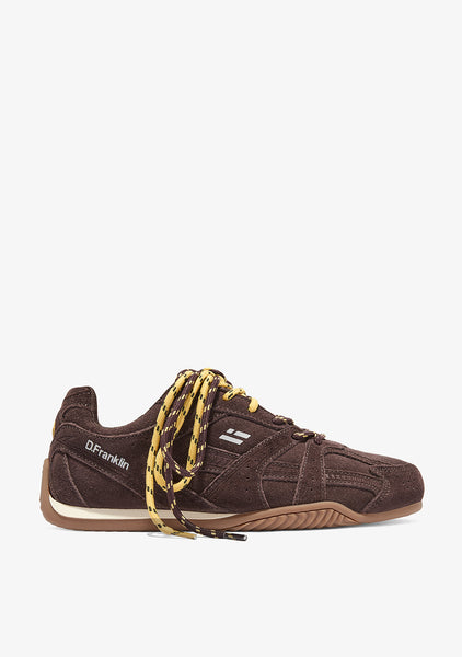 Women's Brown Suede Sneakers Imola | D.Franklin