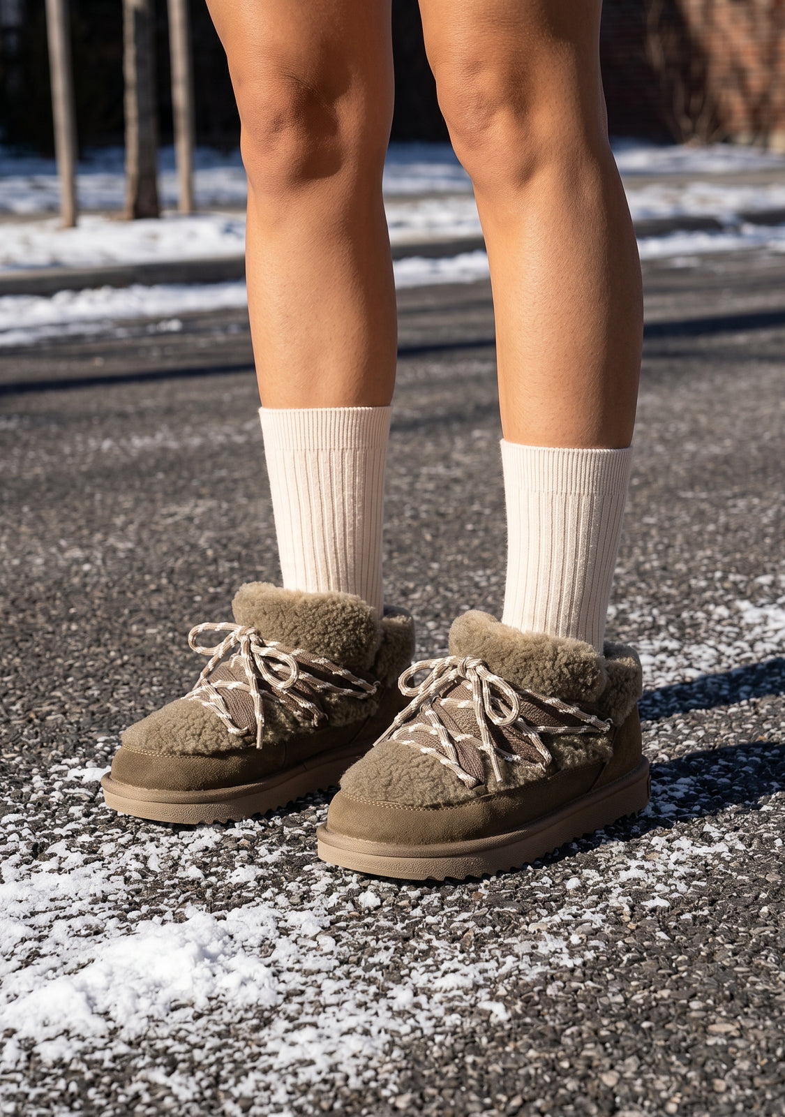 Nordic Lite Sherpa Khaki | Khaki Australian Boots | D.Franklin