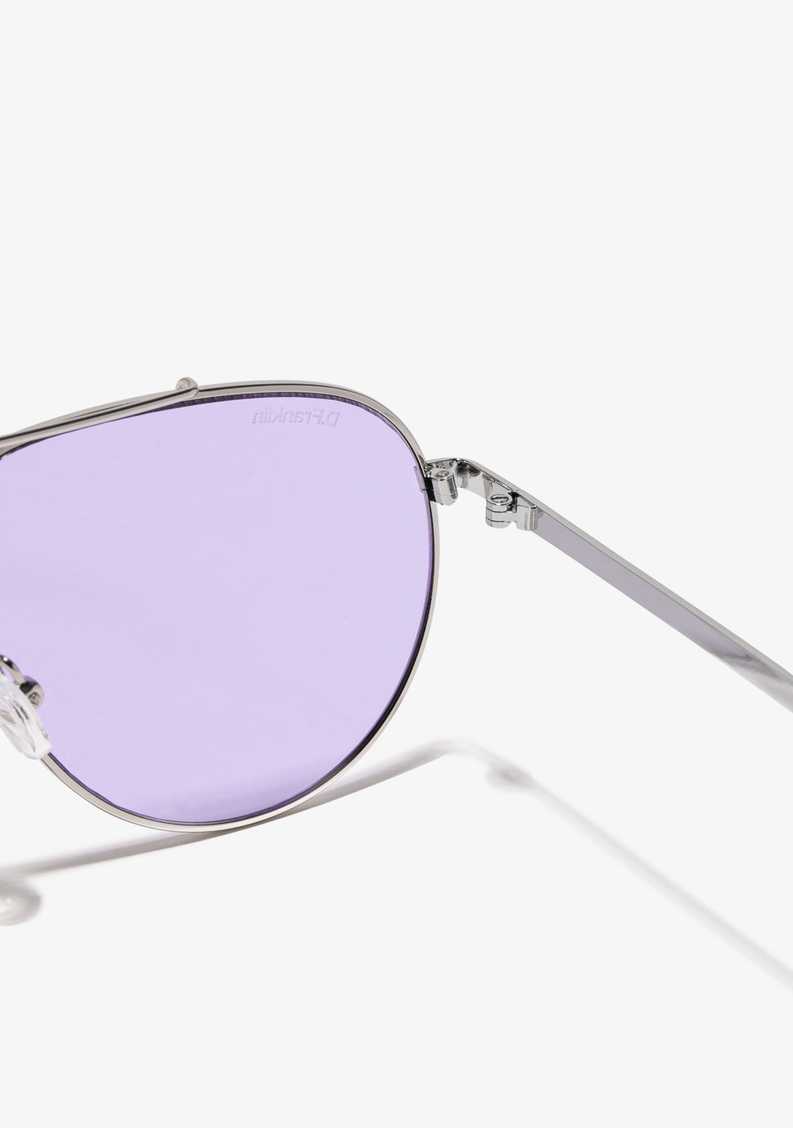 Silver/Lavender Aviator Sunglasses | D.Franklin®
