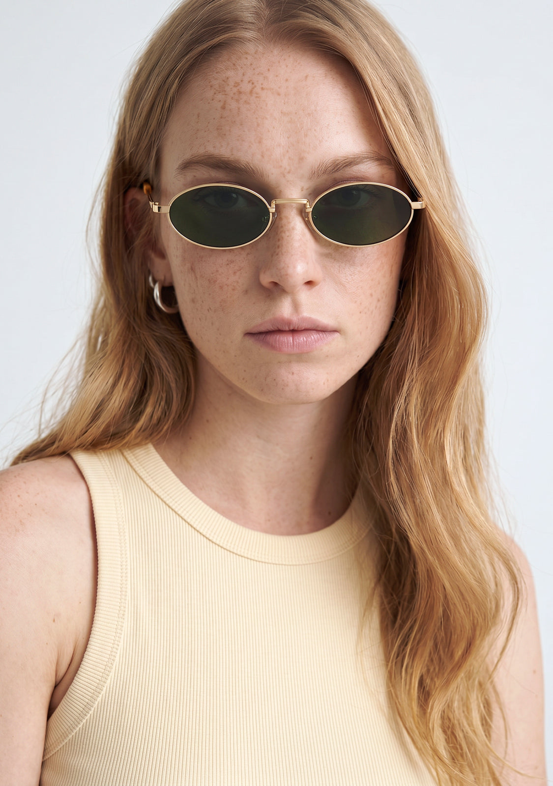 Gold Sunglasses Oval Legacy Gold | D.Franklin®