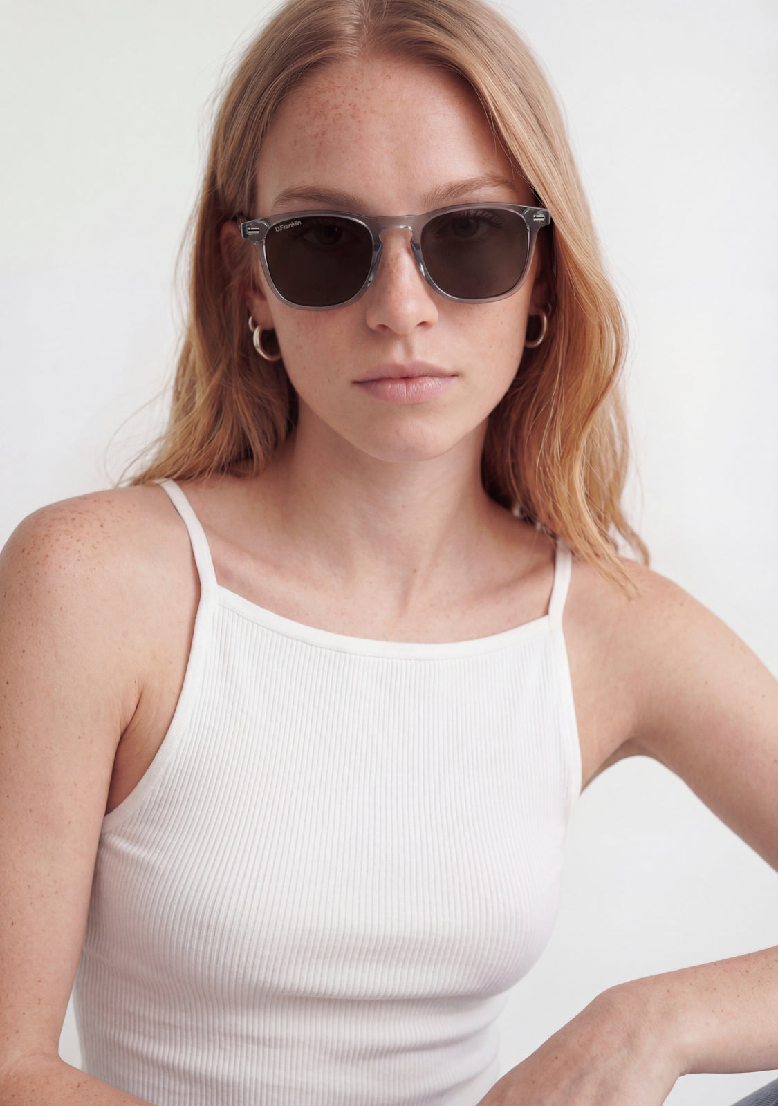 Square Sunglasses Ultra Light SQ Med Trans | D.Franklin®