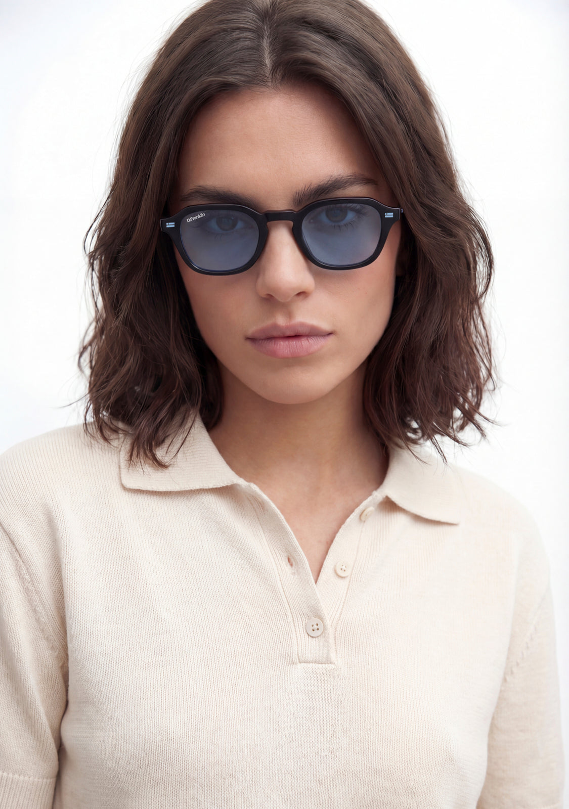 Black Sunglasses Ultra Light S Square Black | D.Franklin®