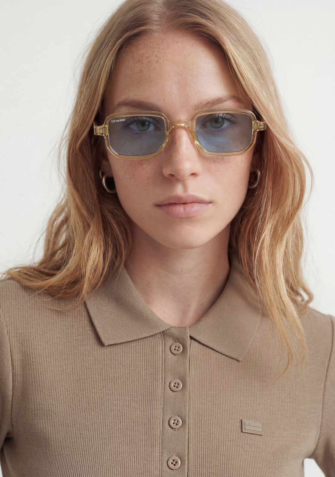 Blue Sunglasses Jiggy Crystal Amber | D.Franklin®