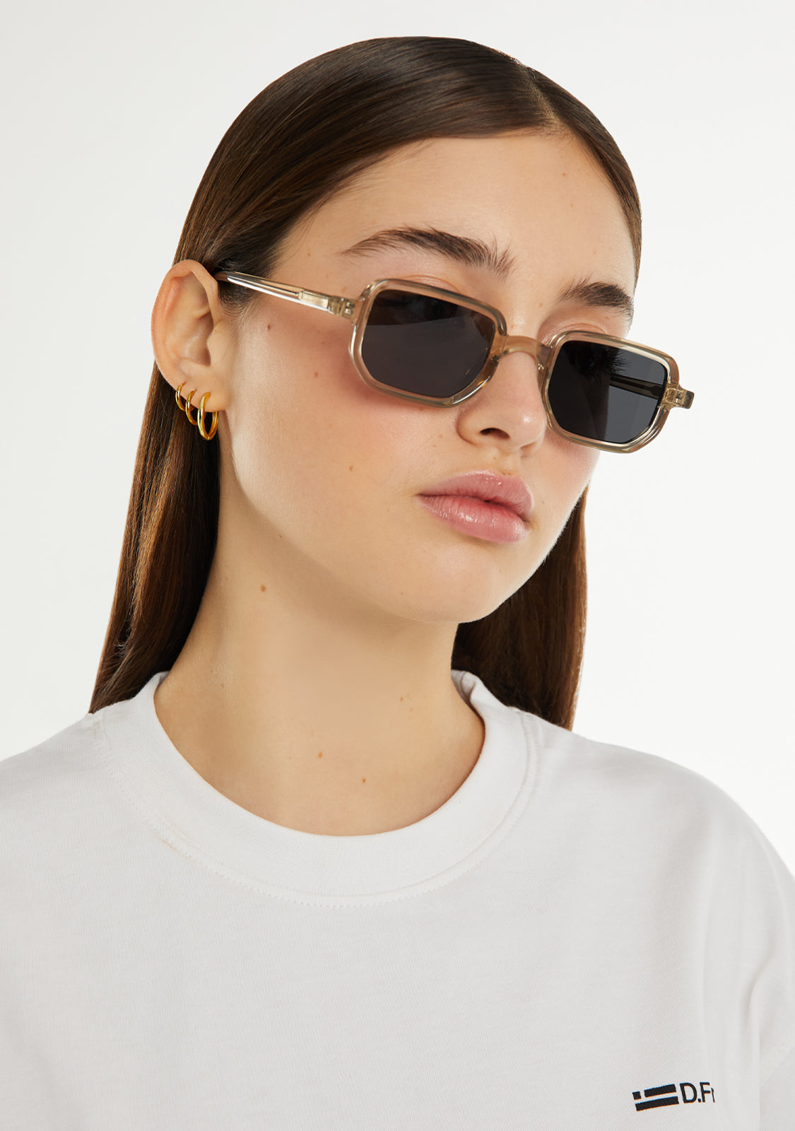 D.Franklin サングラス JIGGYCRYSTALGREEN SMOKE Jiggy Transparent / Smoke