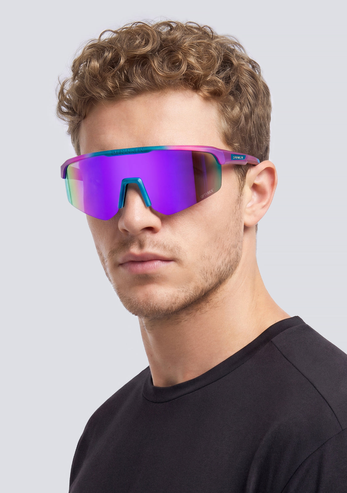 Sports Sunglasses Hurricane Fifty Grad Aqua / Purple | D.Franklin