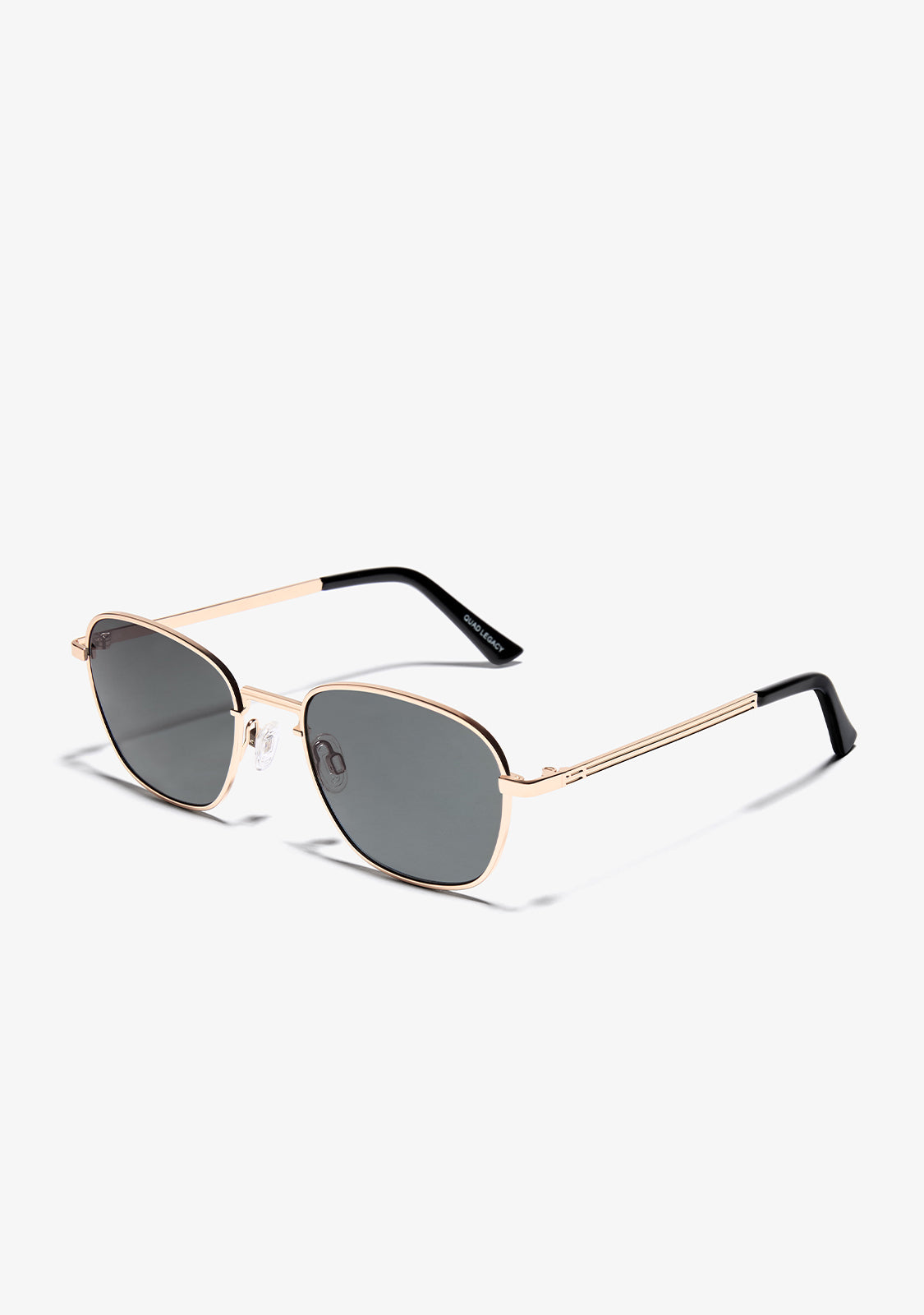 Square Sunglasses Quad Legacy Gold / Black | D.Franklin