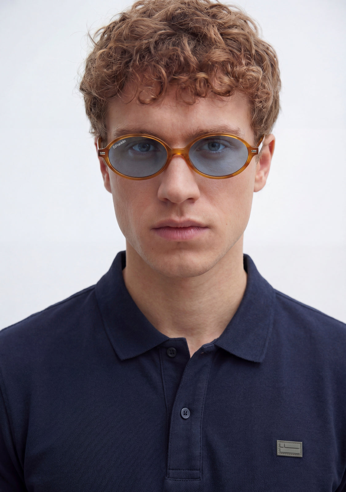 Blue Sunglasses Ultra Light Ellipse Amber Tort | D.Franklin®