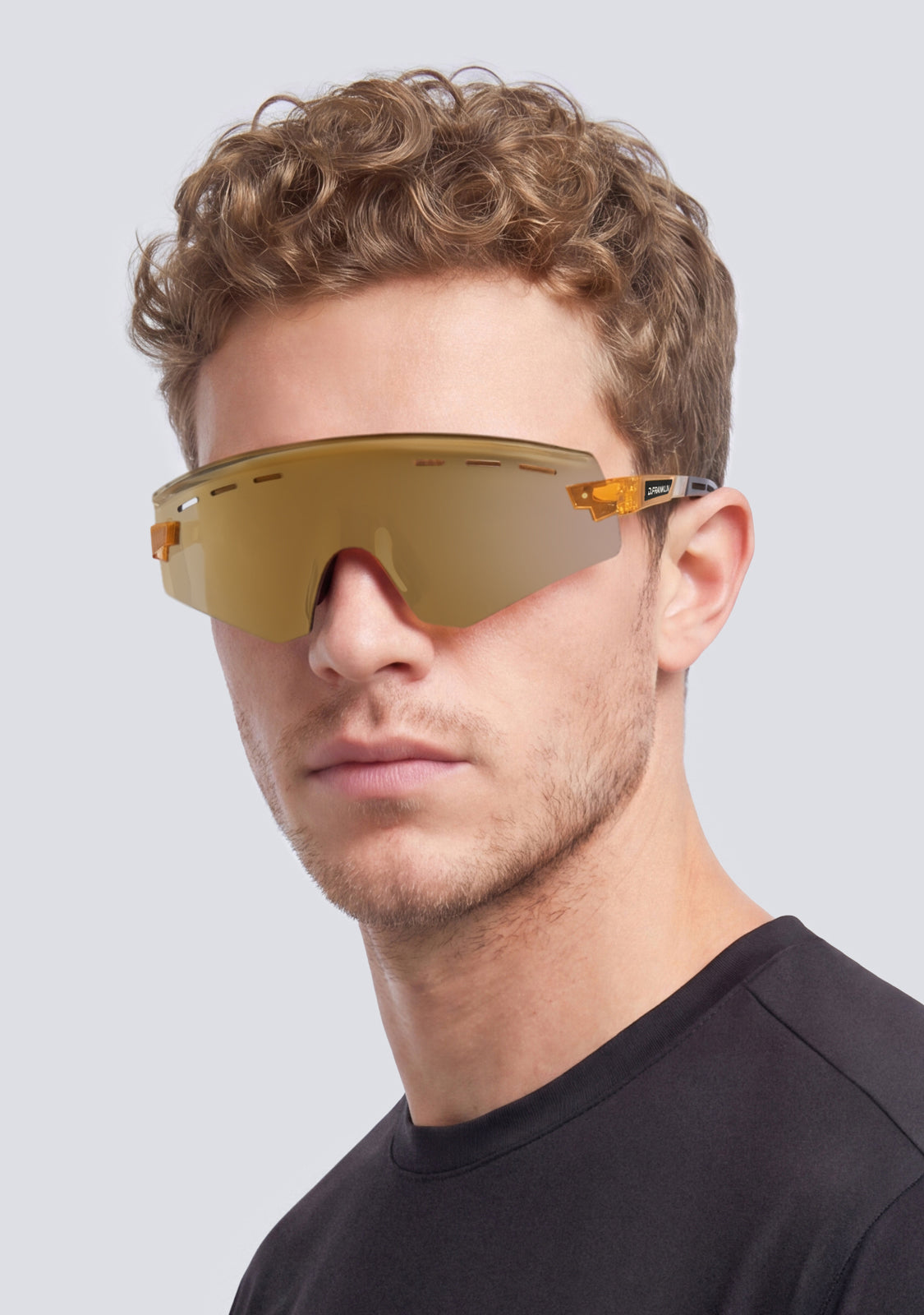 Thunder Rimless Orange / Gold Revo