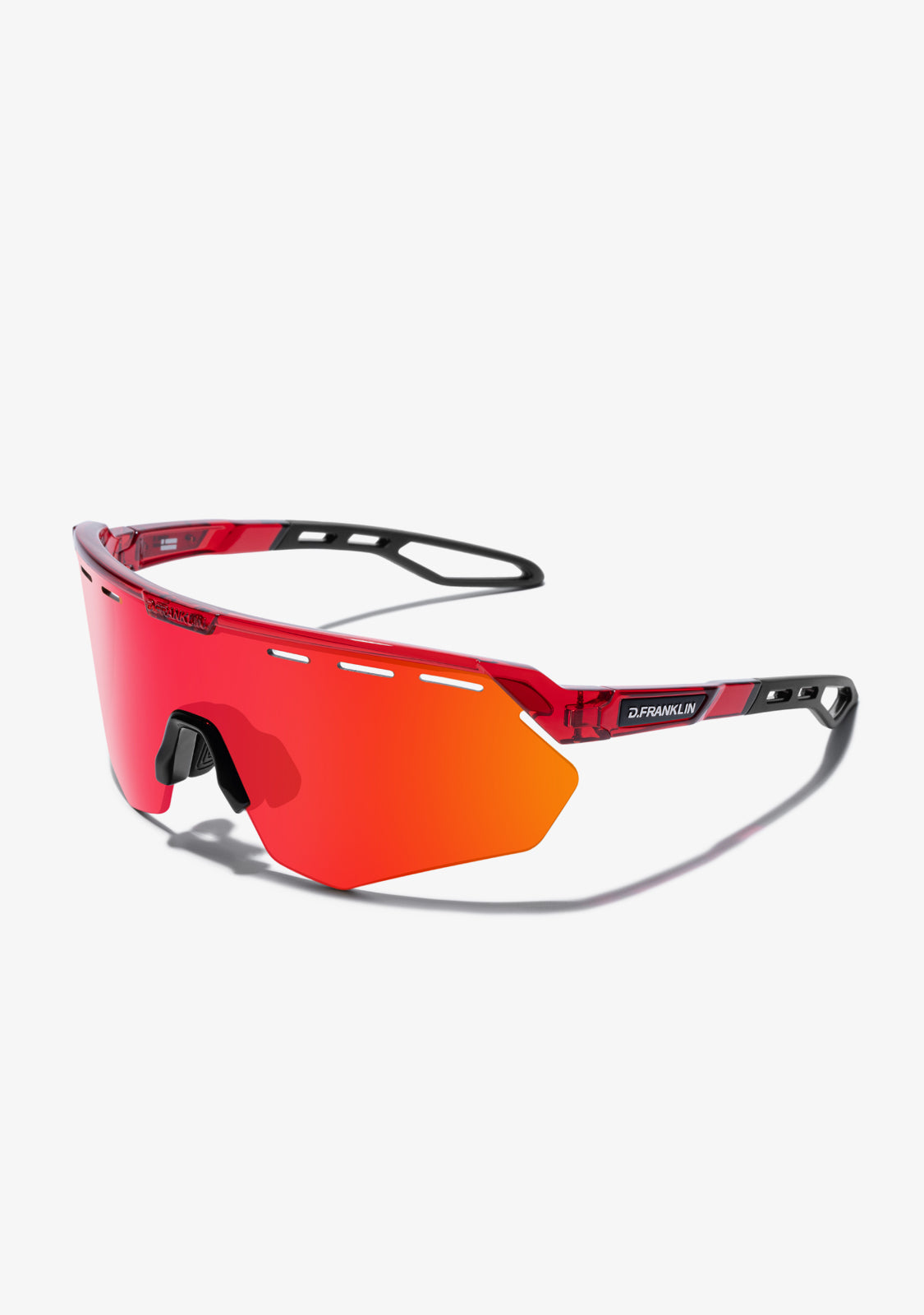 Red Sports Sunglasses with Blue Light Filter | D.Franklin