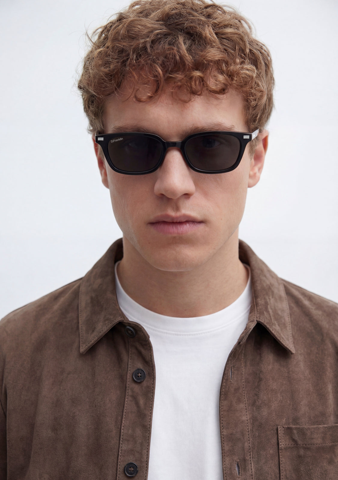 Rectangular TR90 Sunglasses Black | D.Franklin
